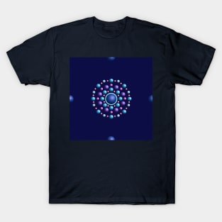 Soothing Spheres in Shades of Blue T-Shirt